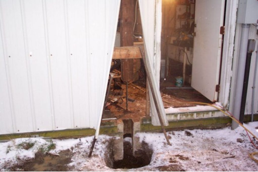 column replacement with concrete on 3 sides